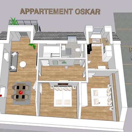 Helles Apartment Mit Balkon In Toplage! ทราเบิน-ทราร์บาค ภายนอก รูปภาพ