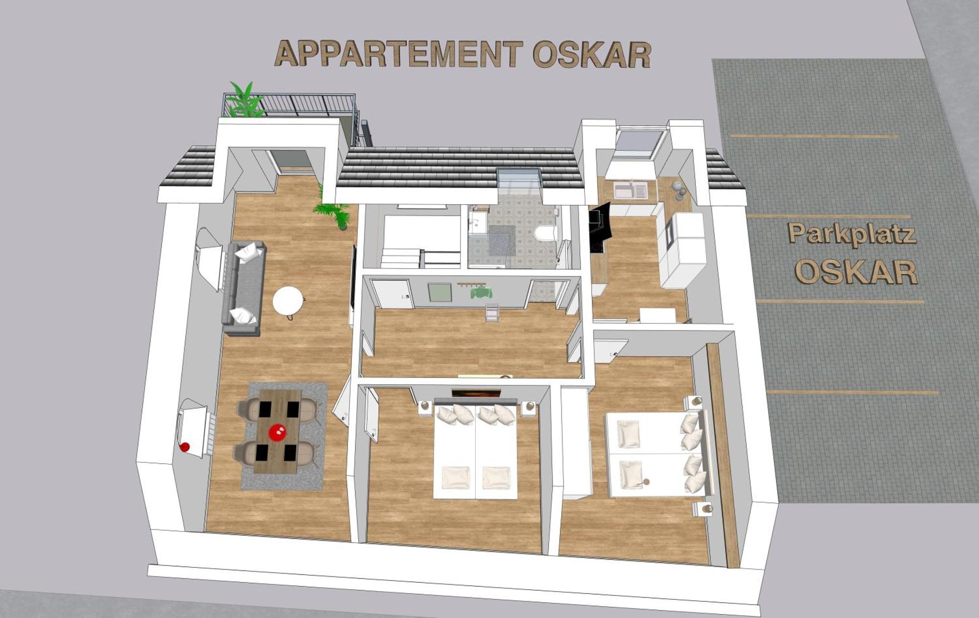 Helles Apartment Mit Balkon In Toplage! ทราเบิน-ทราร์บาค ภายนอก รูปภาพ